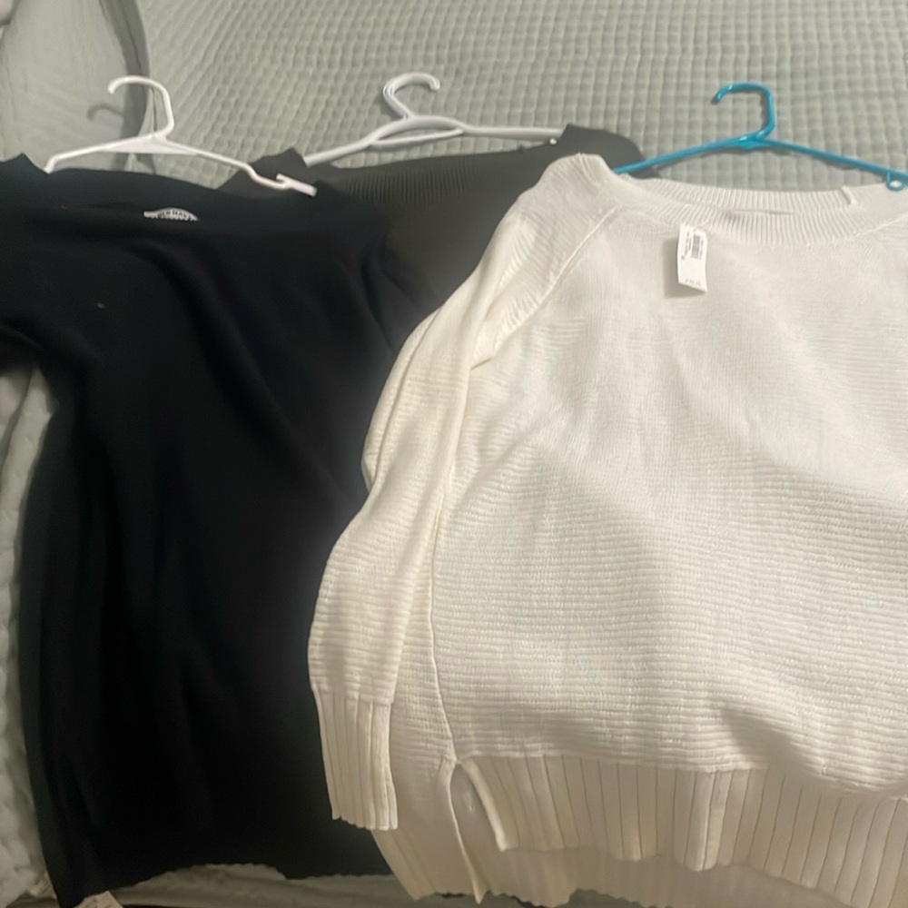 Three old navy sweaters
